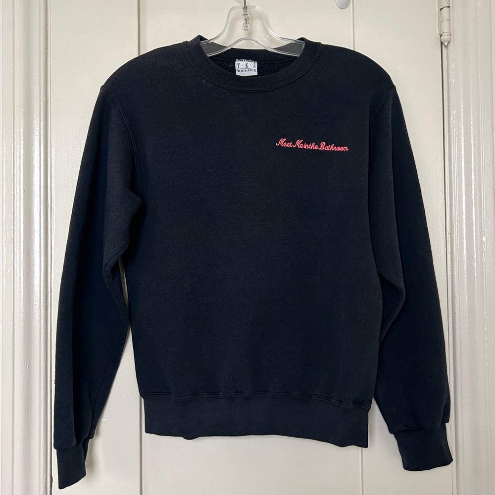 Meet Me in the Bathroom Black Sweatshirt